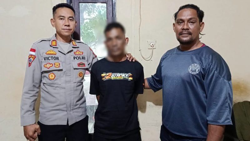 Kabur dari Kolam Labat, Terduga Curanmor Dibekuk di Depan Hotel Silvia