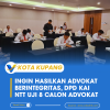 Ingin Hasilkan Advokat Berintegritas, DPD KAI NTT Uji 8 Calon Advokat